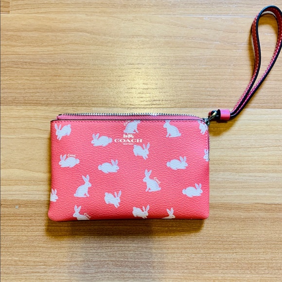 Coach Wristlet with Bunnies Script ❗️Brand New❗️ - Picture 3 of 6